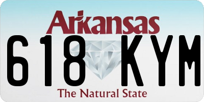 AR license plate 618KYM