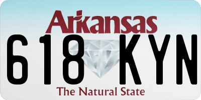 AR license plate 618KYN