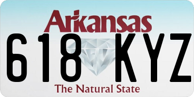 AR license plate 618KYZ