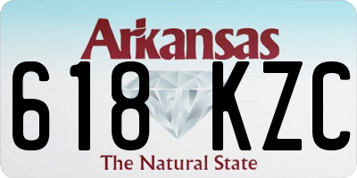 AR license plate 618KZC