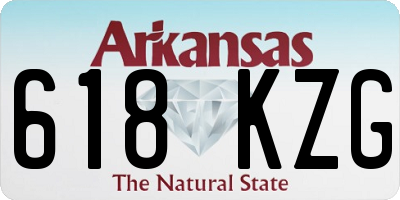 AR license plate 618KZG