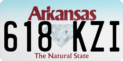 AR license plate 618KZI