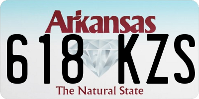 AR license plate 618KZS