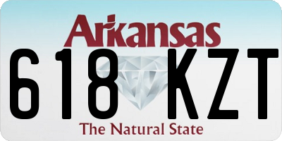 AR license plate 618KZT