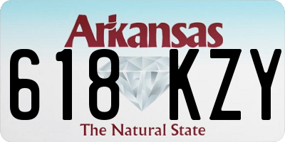 AR license plate 618KZY