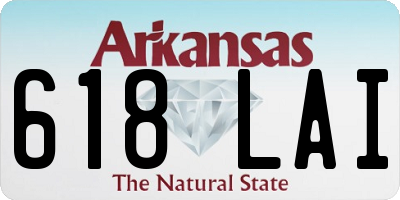 AR license plate 618LAI