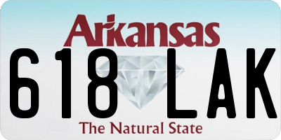 AR license plate 618LAK