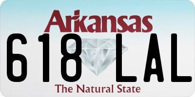 AR license plate 618LAL