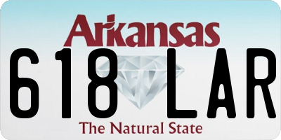 AR license plate 618LAR