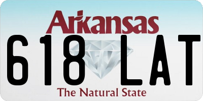 AR license plate 618LAT