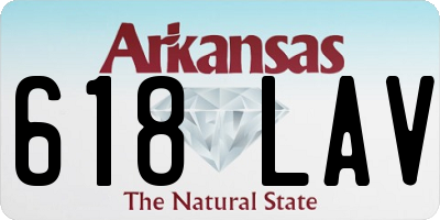 AR license plate 618LAV