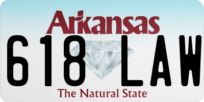 AR license plate 618LAW
