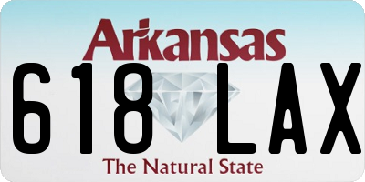 AR license plate 618LAX