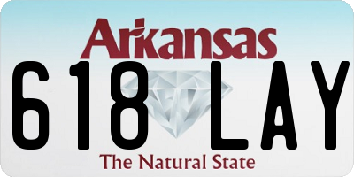 AR license plate 618LAY