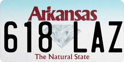 AR license plate 618LAZ