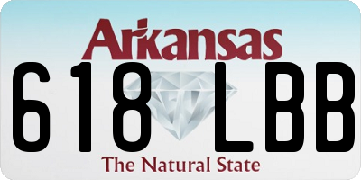 AR license plate 618LBB