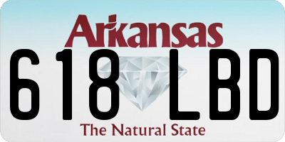 AR license plate 618LBD
