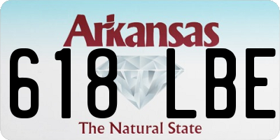 AR license plate 618LBE