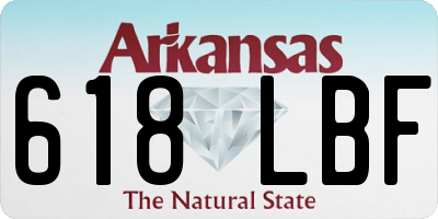 AR license plate 618LBF