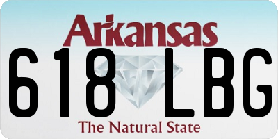 AR license plate 618LBG