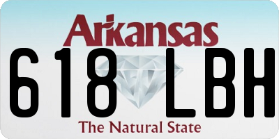 AR license plate 618LBH