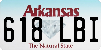 AR license plate 618LBI