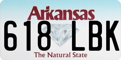 AR license plate 618LBK