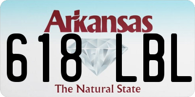 AR license plate 618LBL