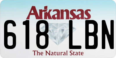 AR license plate 618LBN