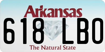 AR license plate 618LBO
