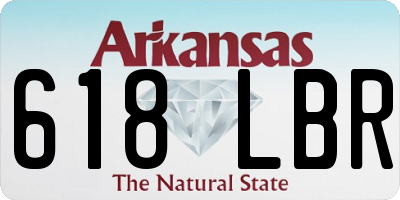 AR license plate 618LBR