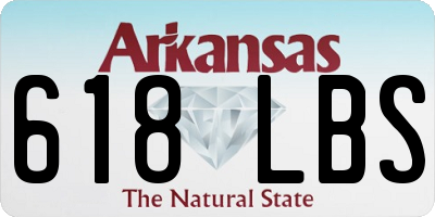 AR license plate 618LBS