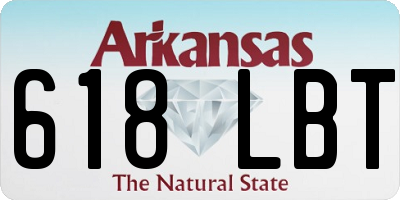 AR license plate 618LBT