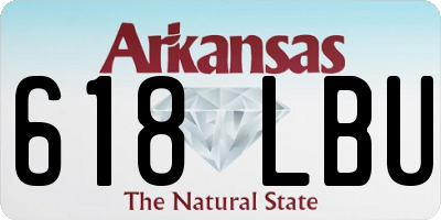 AR license plate 618LBU