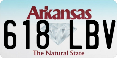 AR license plate 618LBV