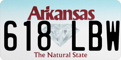 AR license plate 618LBW