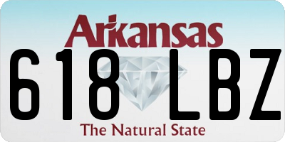 AR license plate 618LBZ