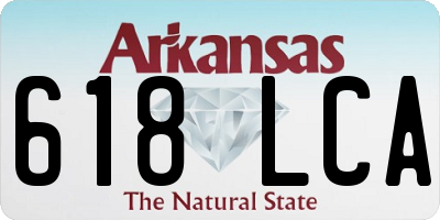 AR license plate 618LCA