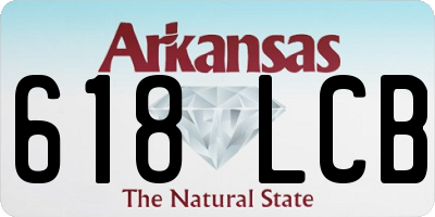 AR license plate 618LCB