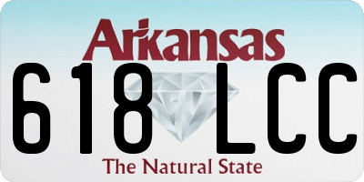 AR license plate 618LCC
