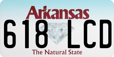AR license plate 618LCD