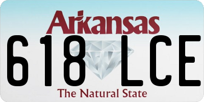 AR license plate 618LCE