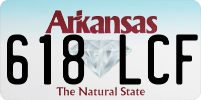 AR license plate 618LCF