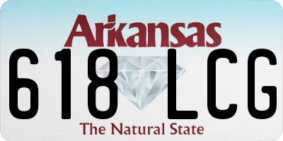 AR license plate 618LCG