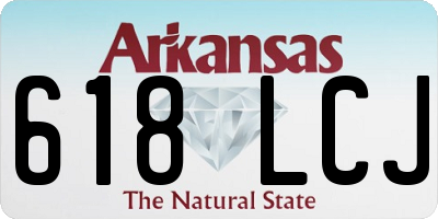 AR license plate 618LCJ