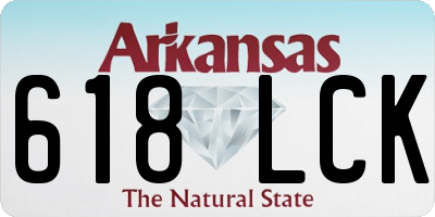 AR license plate 618LCK