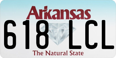 AR license plate 618LCL