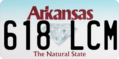 AR license plate 618LCM