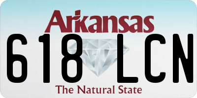 AR license plate 618LCN