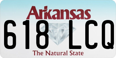 AR license plate 618LCQ
